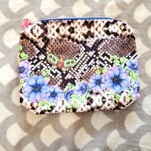 Adorable soft (velvet feel) clutch bag NWOT